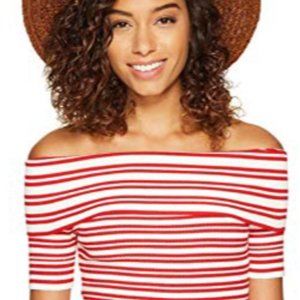 Bishop & Young off-shoulder striped top